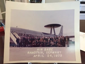 Air Force Plane Air Base Ramstein Germany April 24, Vintage 1973 Photo Military - Picture 1 of 6