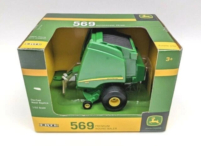 JOHN DEERE 569 Premium Round Baler 1/32 Scale Die-Cast Farm Toy Replica TBE45435 - Image 1 of 1