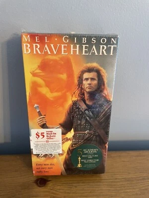 Braveheart VHS Video TapeMovie Mel Gibson Brand New Sealed Watermark - Image 1 of 4