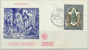 Monaco Sc. 767 Issued for the Red Cross on 1970 FDC - Picture 1 of 2
