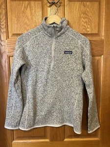 Suéter CF34 Patagonia Better 1/4 Cremallera Beige Polar Mujer Mediano - Imagen 1 de 3