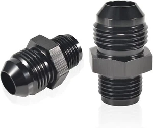 Conector adaptador de montaje de manguera invertida 8AN macho acampanado a 5/8 x 18 2 piezas - Imagen 1 de 6