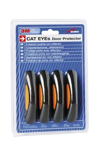 Self Adhesive Car Door Black Eyes Reflector Scratch Protection Guards Sumex - Picture 1 of 3