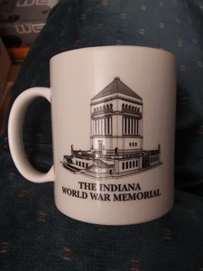 Vintage Indiana World War Memorial Soldiers Sailors Monument Ceramic Coffee Mug - Picture 1 of 6