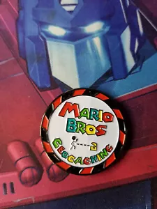 Super Mario Bros. Geocaching Coin (2006) Extremely RARE Oakcoins - Picture 1 of 2