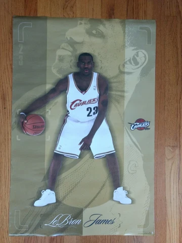 Original Vintage Lebron James Rookie 2003 Poster Rare Costacos Cavaliers Cover