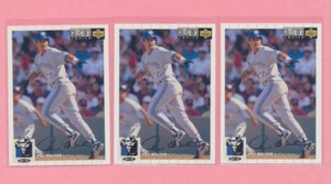 3 Card Lot 1994 Collectors Choice SILVER SIGNATURE Paul Molitor #208 HOF MINT