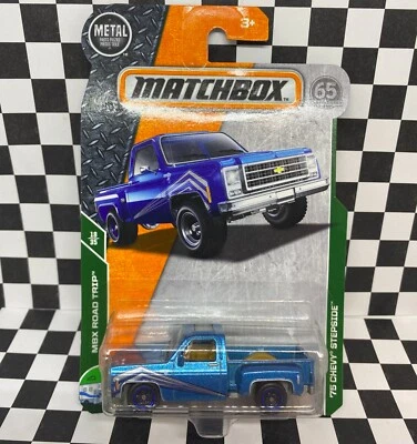 Matchbox 2018 Mainline MBX Road Trip синий 1975 Chevy Stepside грузовик 1:64 - Изображение 1 из 4
