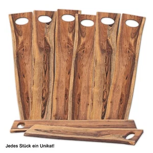 Dekobrett Servierbrett Dekotablett Masterbox 8-teilig Thor 70x15cm Akazie massiv - Bild 1 von 8