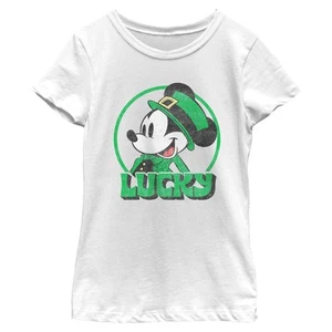 Girl's Mickey & Friends Happy Lucky T-Shirt - Picture 1 of 4