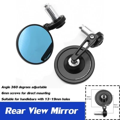 Round End Bar Rearview Side Mirrors For SUZUKI VZ 800 1500 VL 800 1500 - Image 1 of 4