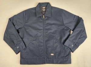 Chaqueta Dickies Eisenhower Para Hombre Grande Cremallera Completa Acolchada Forrada Azul Marino - Imagen 1 de 6