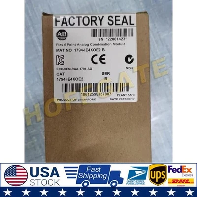 New Factory Seal Allen Bradley 1794-IE4XOE2 Flex 4 Input 2 Output Analog Module - Image 1 of 4