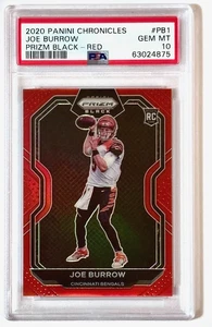 2020 Panini Chronicles #PB1 Joe Burrow /99 Prizm Black-Red PSA 10 - Bild 1 von 3