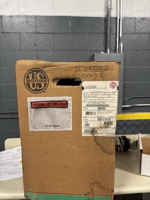 NEW US MOTORS U12S2ACR TYPE UTF MOTOR 1/2HP 56C 3PH 1745RPM - Image 1 of 3