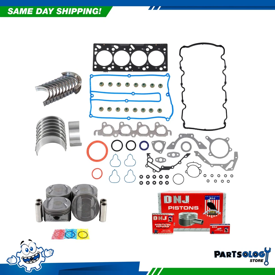 Kit de reconstrução de motor DNJ EK418 para 98-99 Ford Mercury Contour Cougar 2.0L DOHC 16v - Imagem 1 de 4