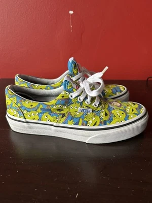 Disney Vans Toy Story Alien Brilla en la Oscuridad Zapatos Niños Talla 3 RARO Foto 1 de 4