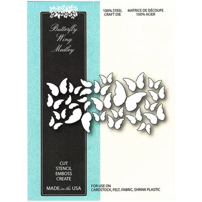 MEMORY BOX Stanzform Präge Stanzschablone Scrapbooking, Schmetterlinge 99209 - Bild 1 von 4