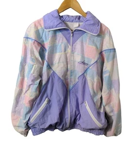 Chaqueta cortavientos vintage años 80 color pastel bloque  - Imagen 1 de 10