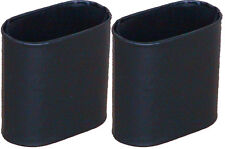 Pair of Oval Backgammon cups/shakers. Black/black velour interior. FREE P&P UK