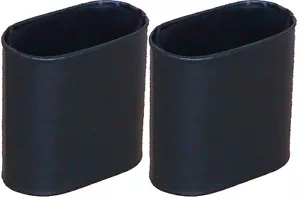 Pair of Oval Backgammon cups/shakers. Black/black velour interior. FREE P&P UK - Picture 1 of 2