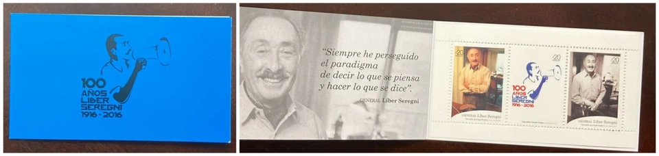 O)  2016 URUGUAY,  LIBER SEREGNI, LENIN PEACE PRIZE, POLITICIAN, BOOKLET, MNH - Image 1 of 1