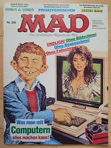 Alemán MAD Nº205 - EXCELENTE Z1 ORIGINAL BSV COMICHEFT Sátira Alfred E.Neumann - Imagen 1 de 3