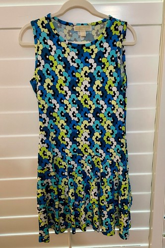 Abito donna Michael Kors lunghezza ginocchio senza maniche floreale Taglia M