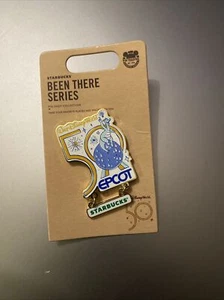 Disney WDW 50th Celebration Starbucks Been There Epcot Pin Neu mit Karte - Bild 1 von 2