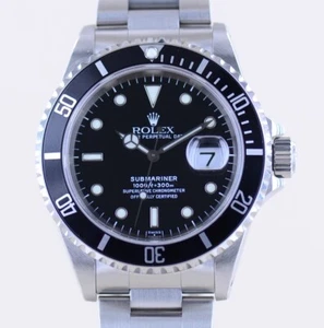 Rolex Uhr Submariner Date 16610 Klassiker A-Serie Diver Automatic Swiss Only - Bild 1 von 17