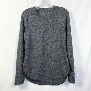 Athleta Uptempo II Oberteil Damen Gr. S schwarz meliert Langarm Daumenloch Pullover - Bild 1 von 8