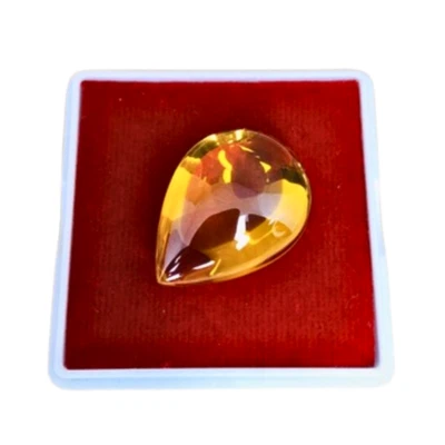 Leklai Naga 眼泪石黄色宝石魔法幸运力量财富保护财富 — 第 1/4 张图片