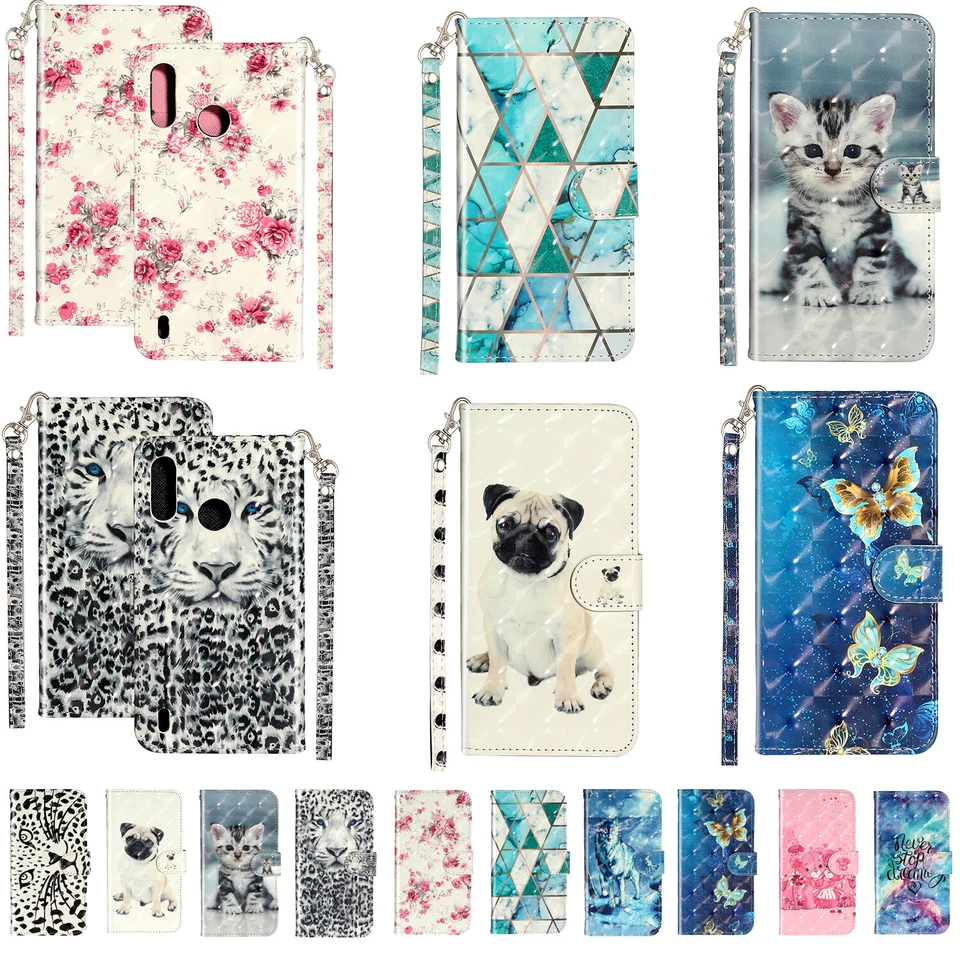 For Samsung S23 A73 A14 3D Deluxe PU Leather Flip Wallet Case Phone Case Cover - Image 1 of 4