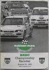 MALLORY PARK 22 Aug 1993 BRDC Championship Raceday Official Programme