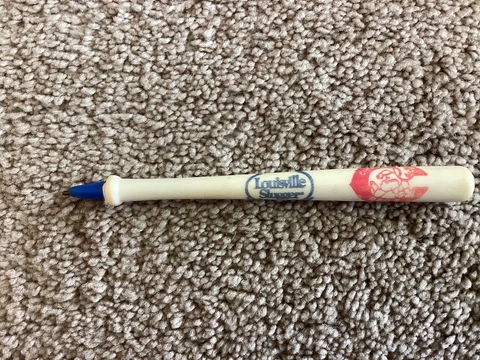 Vintage  Louisville Slugger Baseball Bat Pen Cincinnati Reds used needs ink Cover