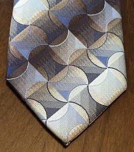 Pierre Cardin Blue Brown Hand Made 100% Polyester Men’s Neck Tie Made In China - Picture 1 of 9