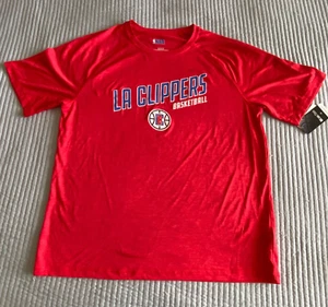 NBA Los Angeles Clippers Red Athletic T-shirt Men's Size XL, New - Picture 1 of 9