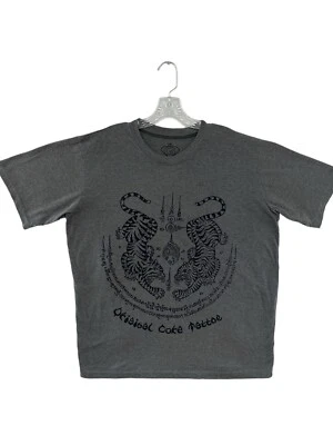 Sure Tiger Muay Thai T-Shirt Men SZ 2XL Gray Amulet Sak Yant Tattoo KickBoxing - Image 1 of 4