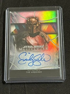 2024 Topps Star Wars Masterwork - The Armorer Auto as Emily Swallow #d /50 - Picture 1 of 2