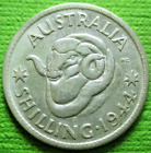 1944s AUSTRALIAN SHILLING COIN -   # 68/2/24
