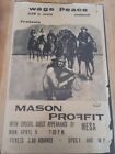 Affiche de concert Mason Proffit Mesa Wage Peace Oshkosh 1971 