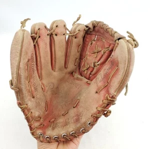 VTG Johnny Walker Baseball Glove LHT Lefty Mitt Cowhide Leather Japan 10" FG722 - Picture 1 of 18