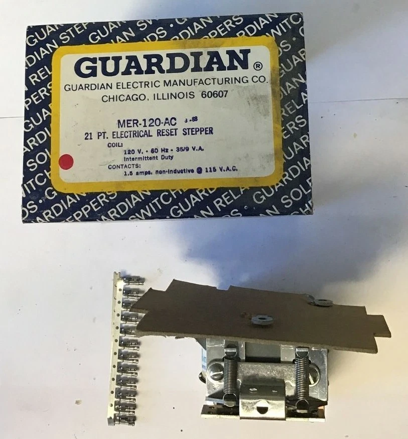 GUARDIAN MER-120-AC 21PT. ELECTRICAL RESET STEPPER COIL 120V 60HZ 1.5A - Image 1 of 4
