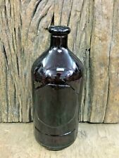 OLD VINTAGE APOTHECARY PHARMACY PILL MEDICINE UNIQUE BLACK AMBER GLASS BOTTLE