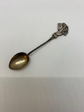 Early 20th Century Card Game Sterling Silver Souvenir Spoon 4 1/4"
