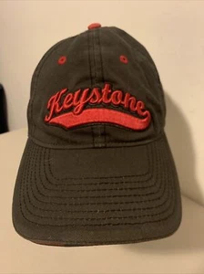 Keystone Grey Red Hat Adjustable Back Baseball Cap One Size Fits Most The Game - Picture 1 of 9