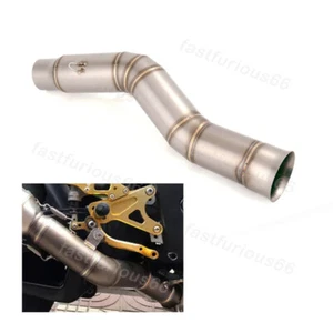 Slip For Yamaha YZF R1 MT-10 2009-2014 Mid Exhaust Link Pipe Steel Connect Tube - Picture 1 of 10
