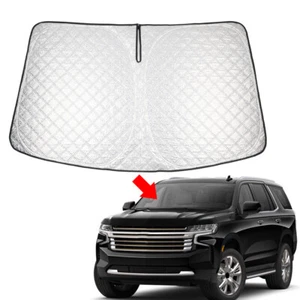 Car Foldable Windshield Sun Shade Visor Protector For Chevrolet Tahoe 2021-2025 - Picture 1 of 18