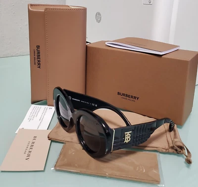 Gafas de sol negras Burberry BE4370U-3001/87 Margot 49 mm para mujer Foto 1 de 4