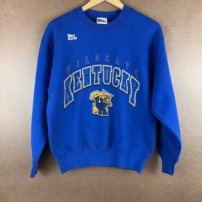 Sudadera De Colección Años 90 Pro Player Kentucky Wildcats Cuello Redondo Azul M EE. UU. Foto 1 de 4